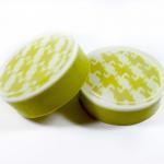 Chartreuse Hounds tooth Gly..