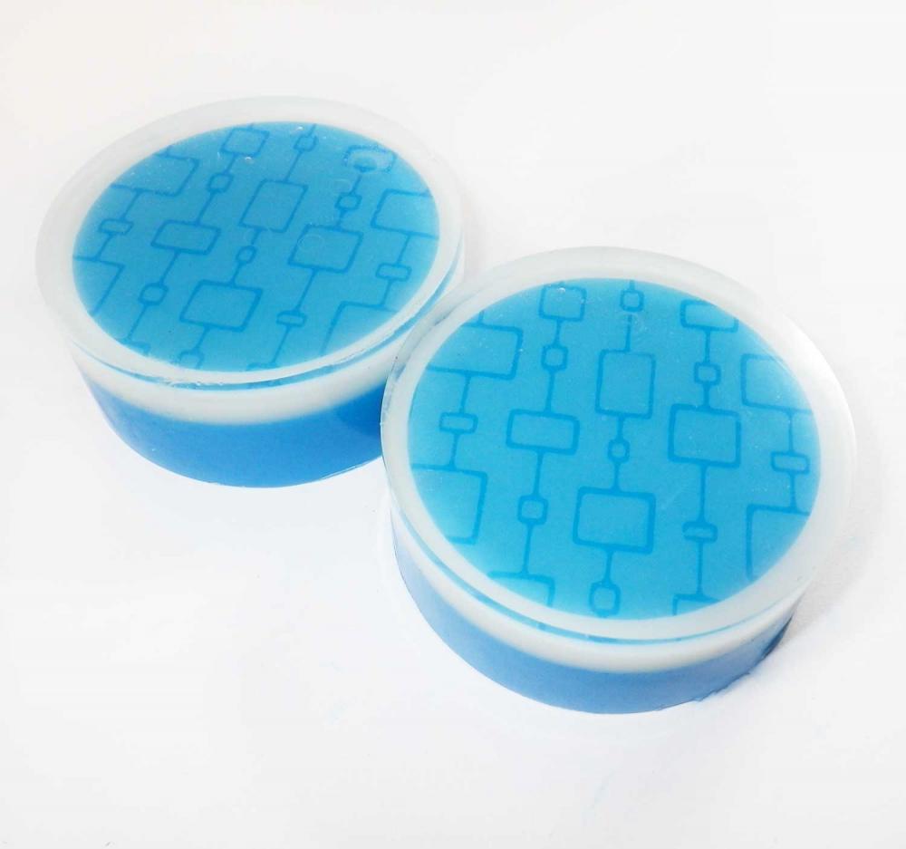 Basil and Herb Scented - Squares on a String- Goat's Milk and Glycerin Soap
